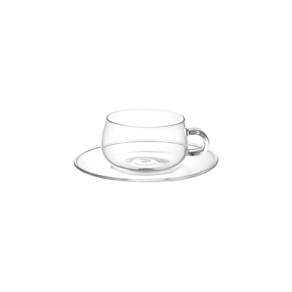 UNITEA cup & saucer 230ml glass
