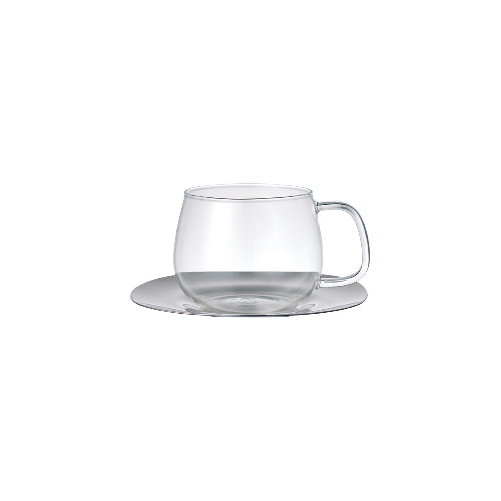 UNITEA cup & saucer 350ml / 12oz stainless steel