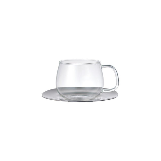 UNITEA cup & saucer 350ml / 12oz stainless steel